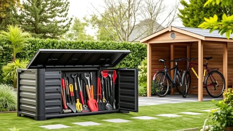 Praktische opslagcontainers en fietsenstallingen voor thuis
