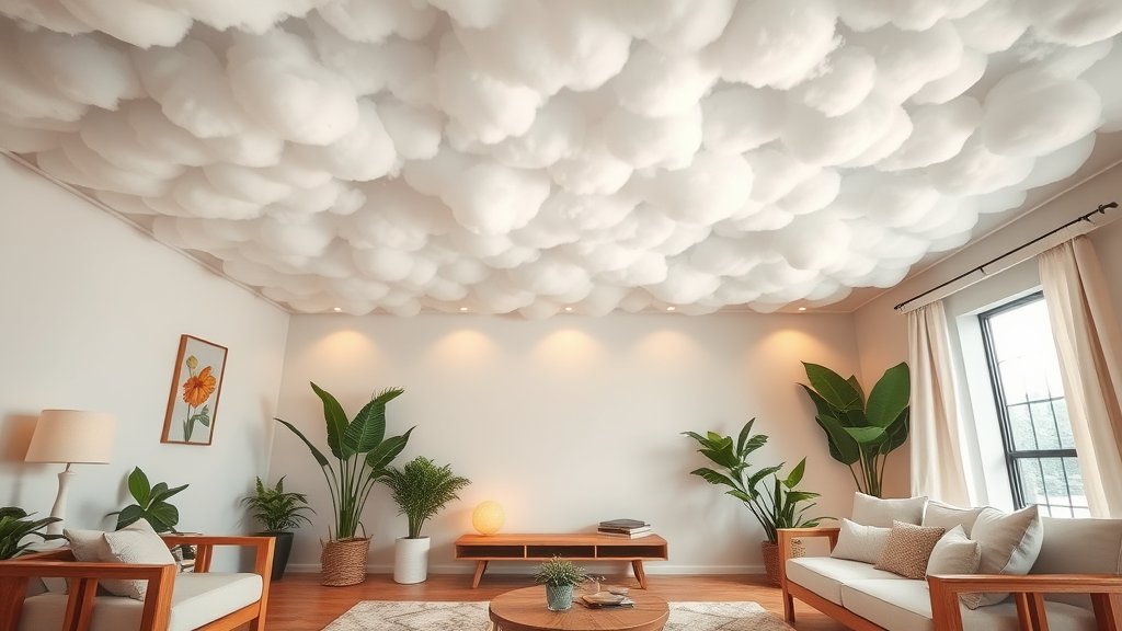 Verhoog je wooncomfort met een rustgevend wolkenplafond